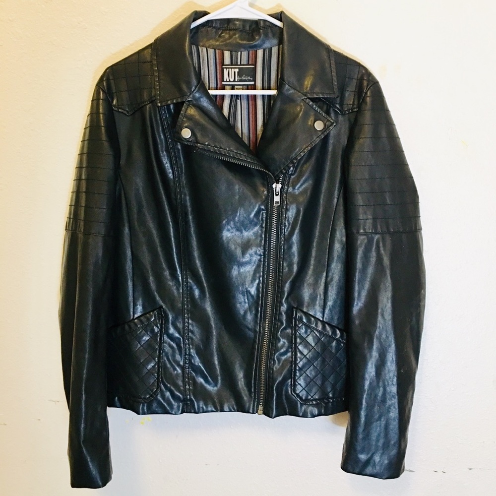 Faux leather jacket